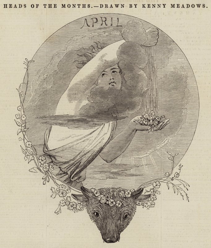Köpfe der Monate von Joseph Kenny Meadows