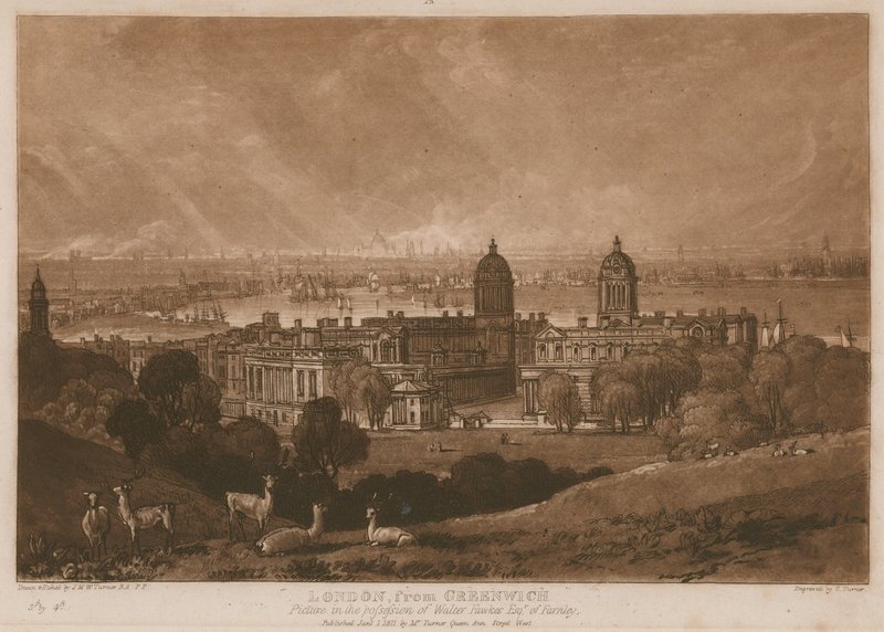 London von Greenwich von Joseph Mallord William Turner