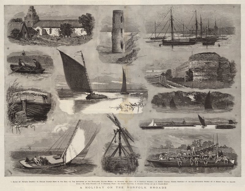 Ein Urlaub auf den Norfolk Broads von Joseph Nash