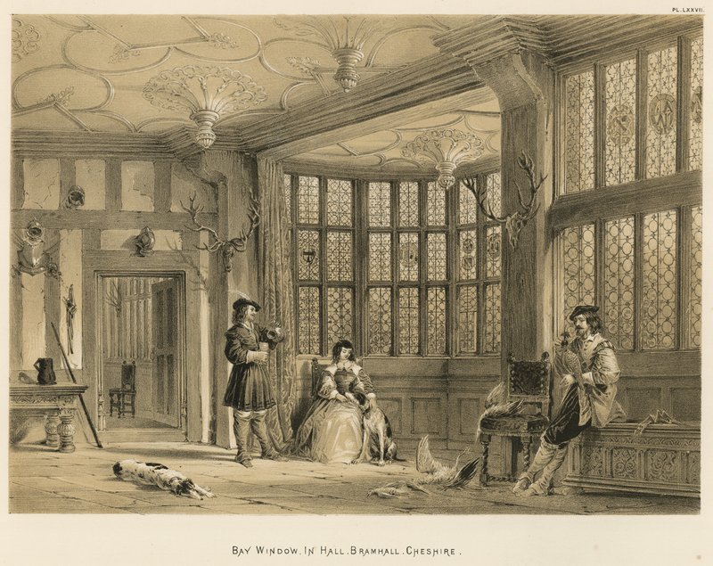 Erkerfenster, in der Halle, Bramhall, Cheshire von Joseph Nash