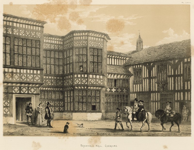 Bramhall Hall, Cheshire von Joseph Nash