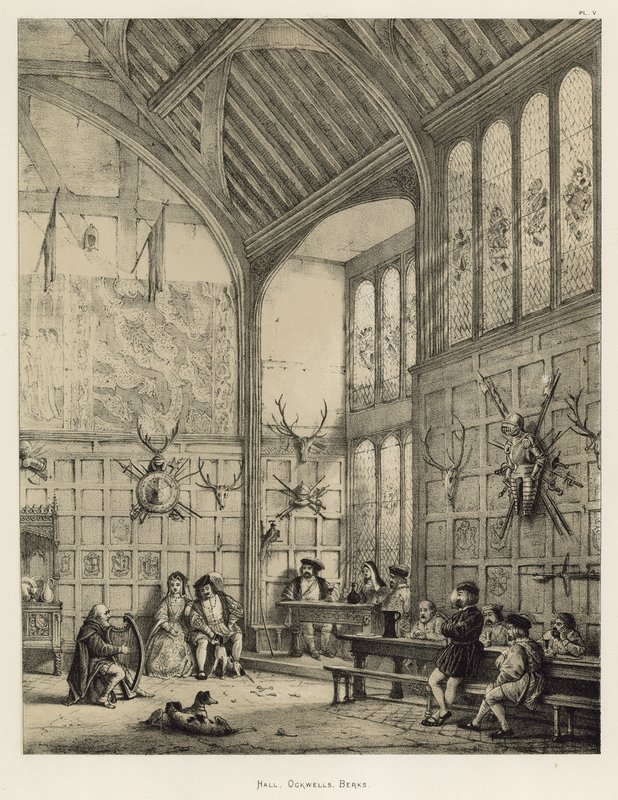 Halle, Ockwells, Berks von Joseph Nash