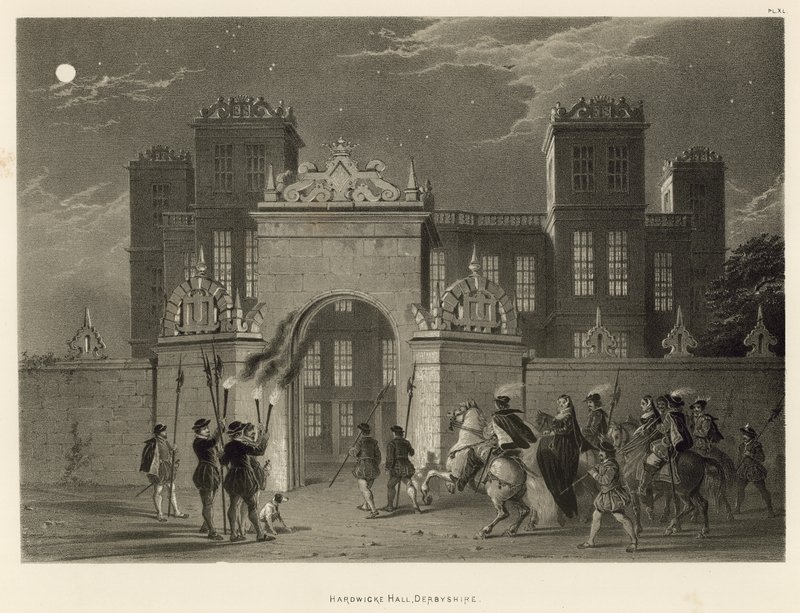 Hardwicke Hall, Derbyshire von Joseph Nash