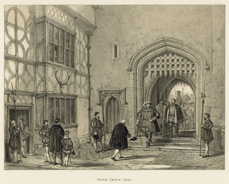 Hever Castle, Kent von Joseph Nash