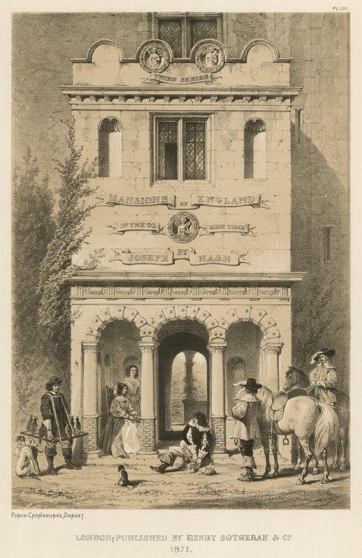 Vorhalle, Cranbourne, Dorset von Joseph Nash