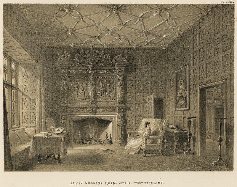 Kleines Wohnzimmer, Levens, Westmoreland von Joseph Nash
