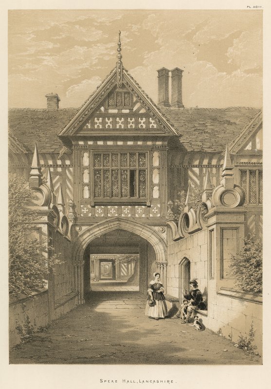 Speke Hall, Lancashire von Joseph Nash