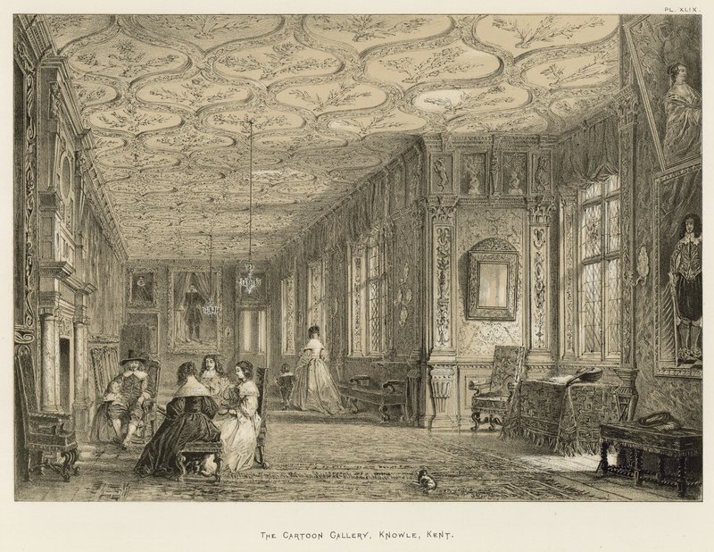 Die Cartoon-Galerie, Knowle, Kent von Joseph Nash
