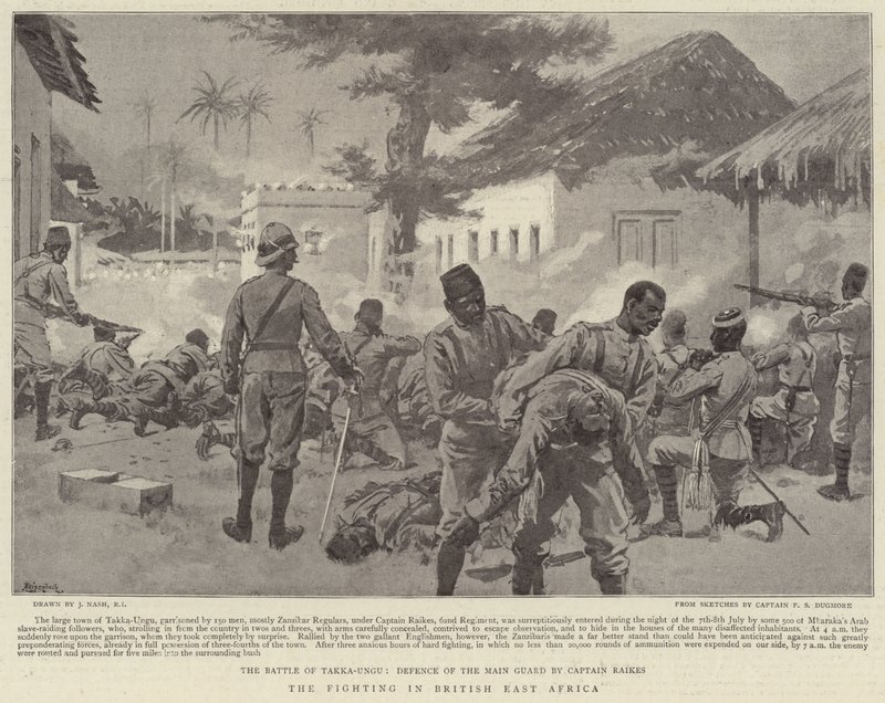 Die Kämpfe in Britisch-Ostafrika von Joseph Nash