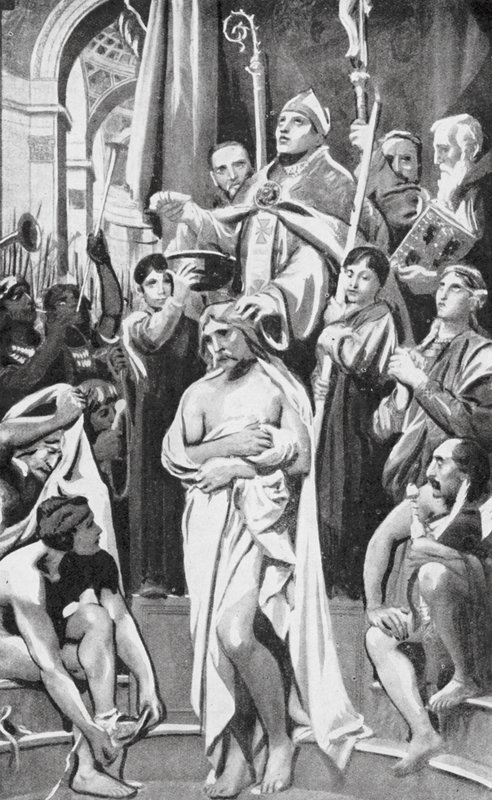 Die Taufe von Clovis von Joseph Paul (after) Blanc