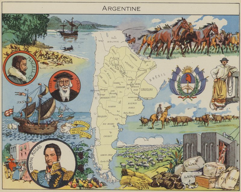 Argentinien von Joseph Porphyre Pinchon