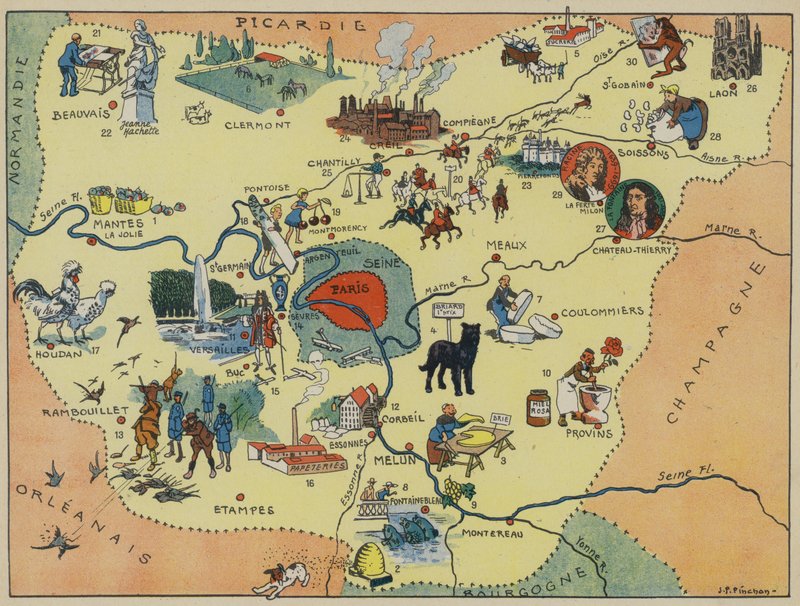 Ile-De-France von Joseph Porphyre Pinchon
