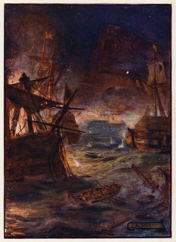 Große Belagerung von Gibraltar von Joseph Ratcliffe (after) Skelton