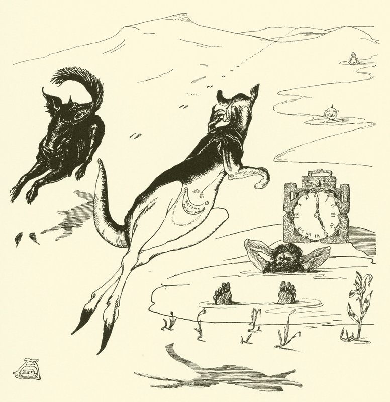 Der alte Mann Känguru (Gravur) von Joseph Rudyard (after) Kipling