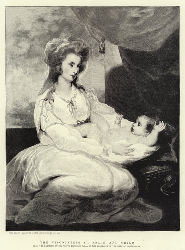 Die Viscountess St Asaph und Kind von Joshua Reynolds