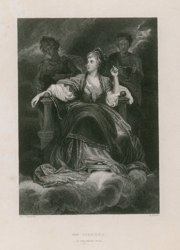 Mrs. Siddons als die tragische Muse von Joshua Reynolds