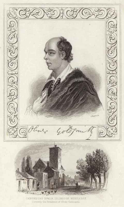 Porträt von Oliver Goldsmith von Joshua Reynolds