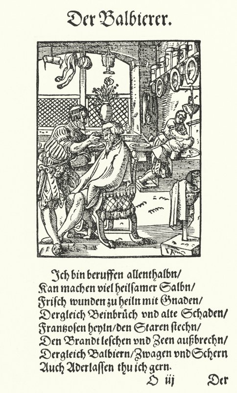 Der Barbier (Stich) von Jost (after) Amman