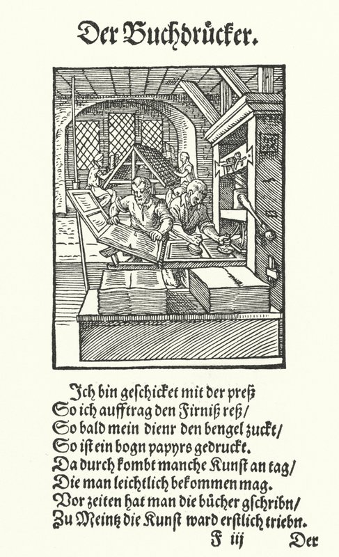 Der Buchdrucker von Jost (after) Amman