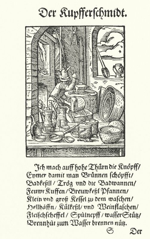 Der Kupferschmied von Jost (after) Amman