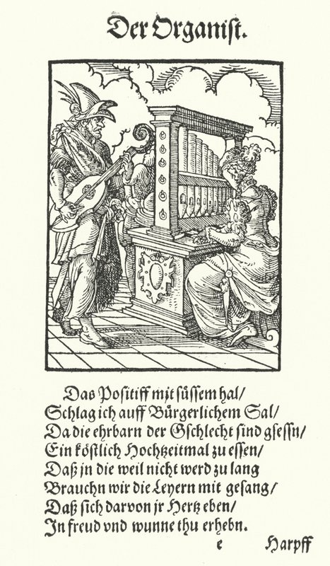 Der Organist von Jost (after) Amman