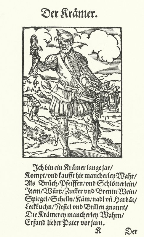 Der Hausierer von Jost (after) Amman