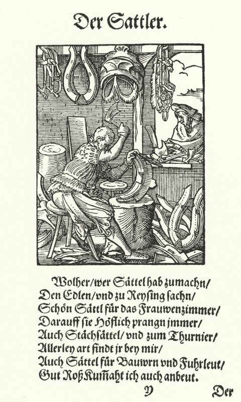 Der Sattler von Jost (after) Amman