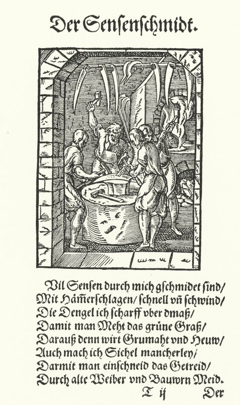 Der Sensenmacher von Jost (after) Amman