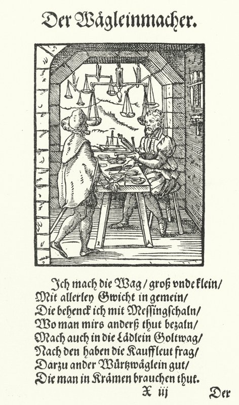 Der Waagenmacher von Jost (after) Amman