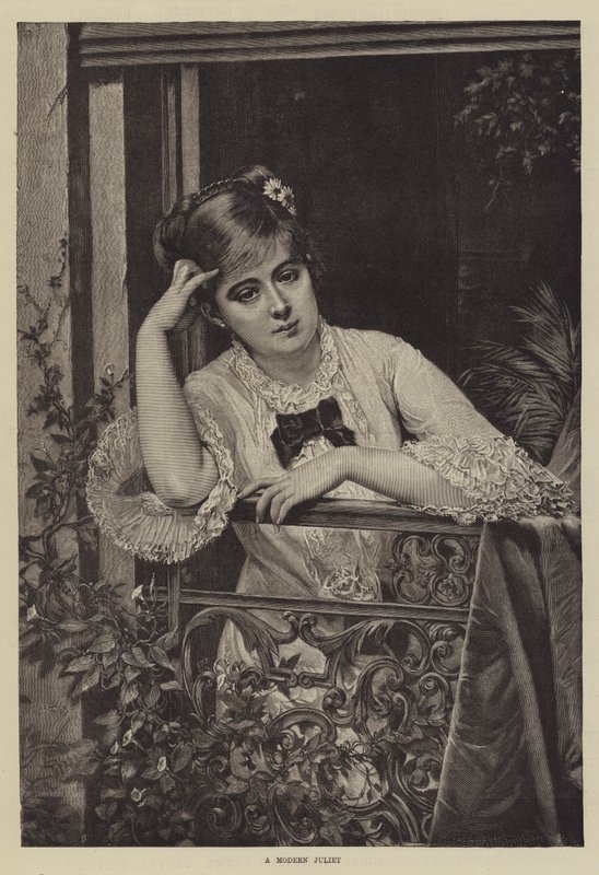 Eine moderne Julia von Jules Emile Saintin
