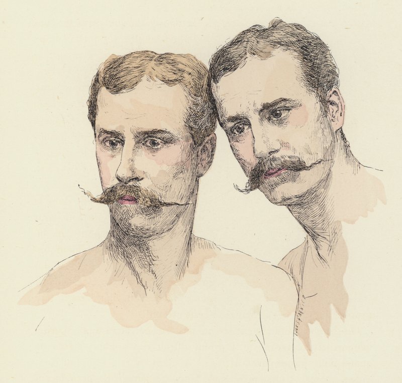 Zwei männliche Turner von Jules Arsene after Garnier