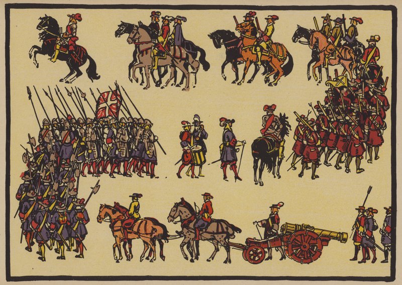 Die Verteidigung von Wil, 1647 von Jules Courvoisier