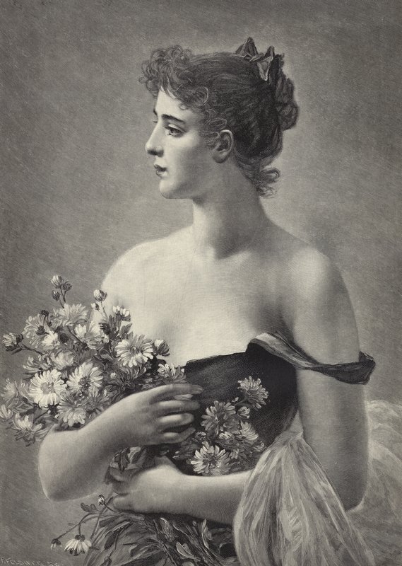 Ein süßer Blumenstrauß von Jules Frederic Ballavoine