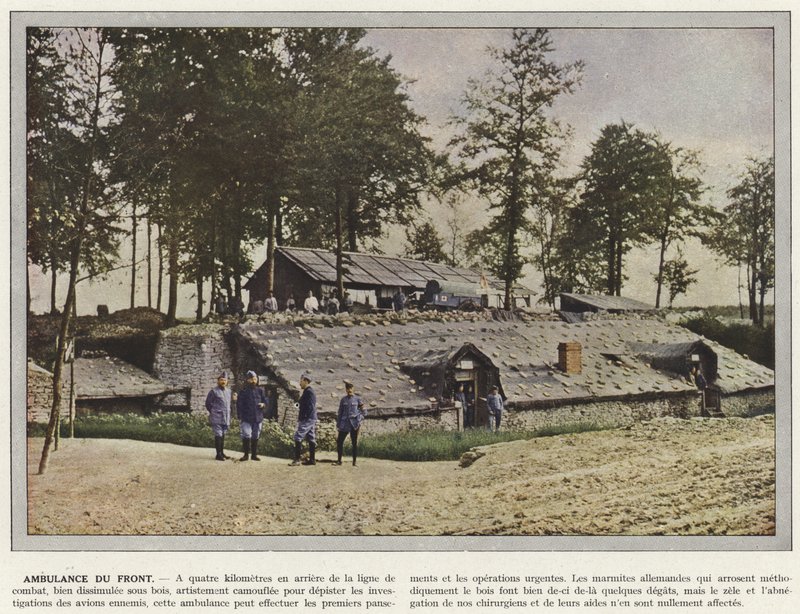 Ambulanz an der Front von Jules Gervais Courtellemont