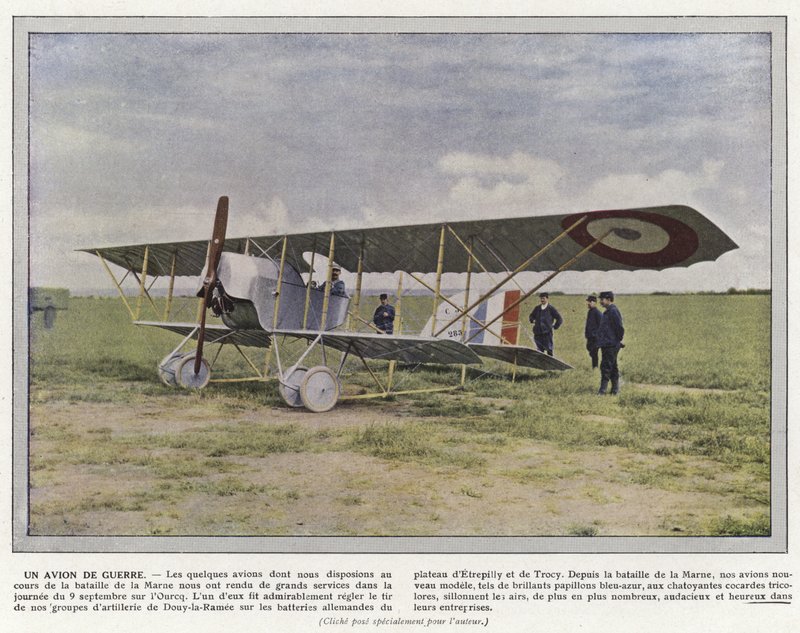 Ein Kriegsflugzeug von Jules Gervais Courtellemont