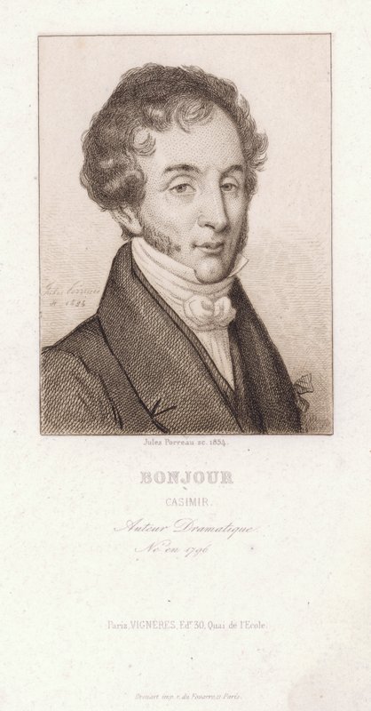 Casimir Bonjour, französischer Dramatiker von Jules Porreau