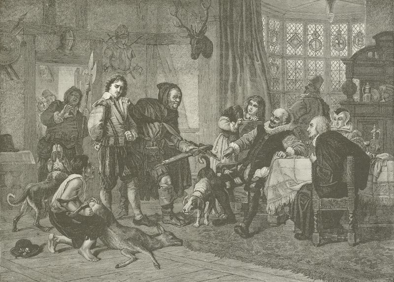 Shakespeare wegen Hirschdiebstahls verhaftet von Julius Friedrich Anton Schrader