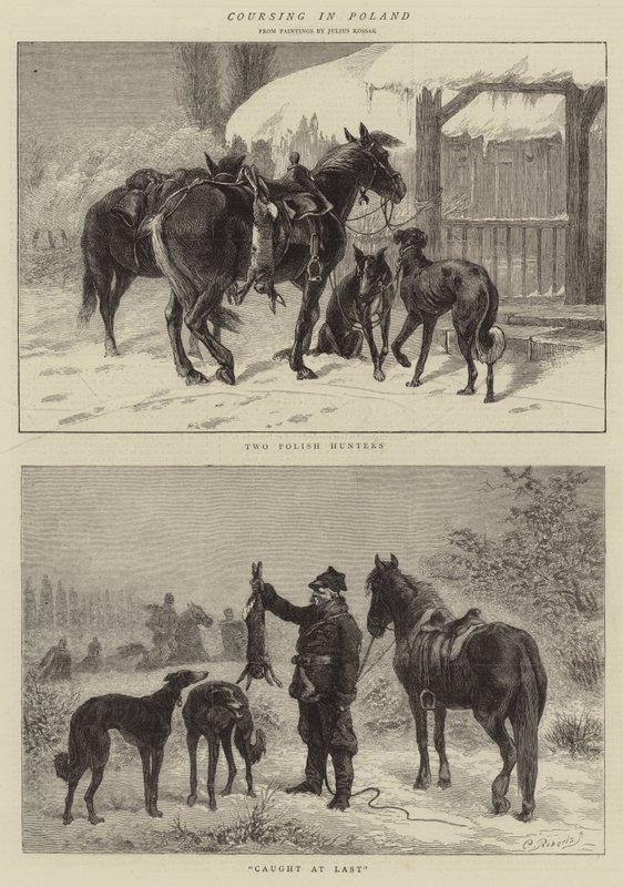 Hetzjagd in Polen von Juliusz Fortunat Kossak