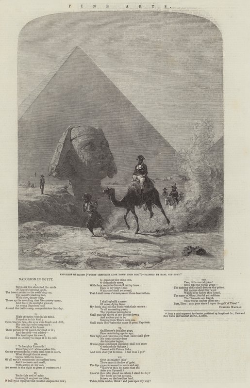 Napoleon in Ägypten (Vierzig Jahrhunderte blicken auf ihn herab) von Karl Girardet