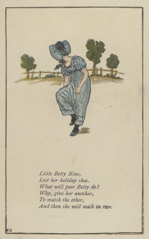 Kleine Betty Blue von Kate (after) Greenaway