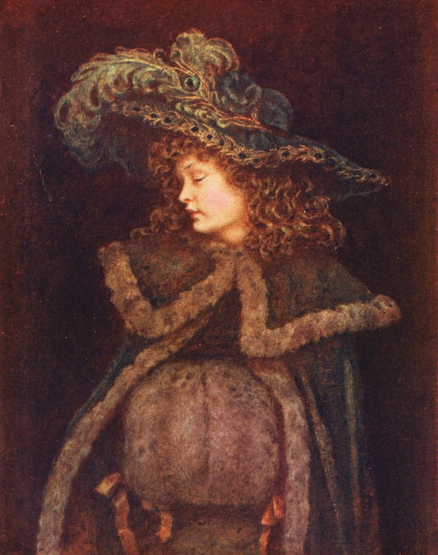 Das Pfauenmädchen von Kate (after) Greenaway