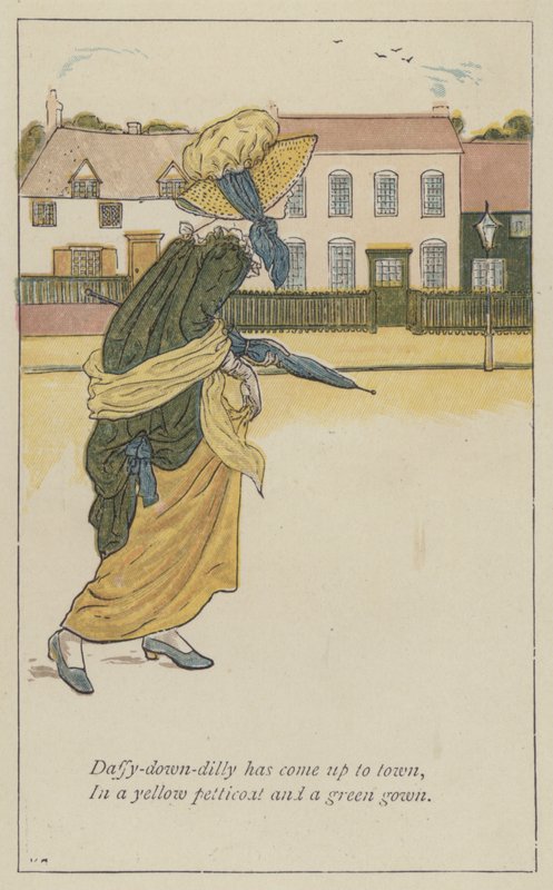 Daffy-down-dilly ist in die Stadt gekommen von Kate Greenaway