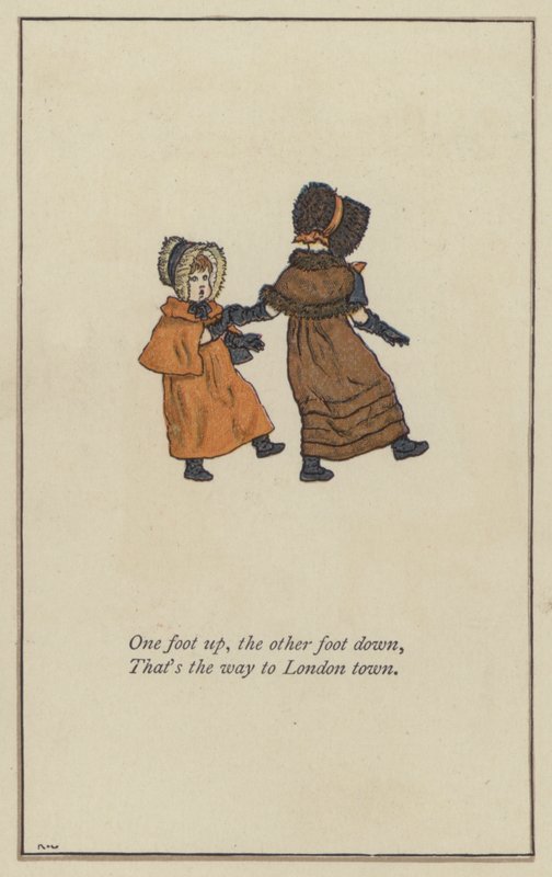 Ein Fuß hoch, der andere Fuß runter von Kate Greenaway