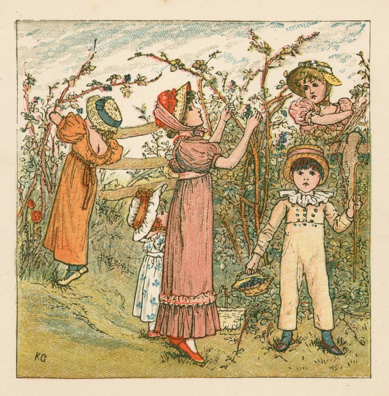 Brombeeren pflücken von Kate Greenaway