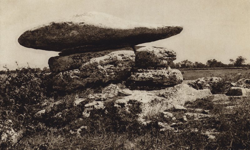 Italien: Minervino di Lecce, Dolmen von Kurt Hielscher