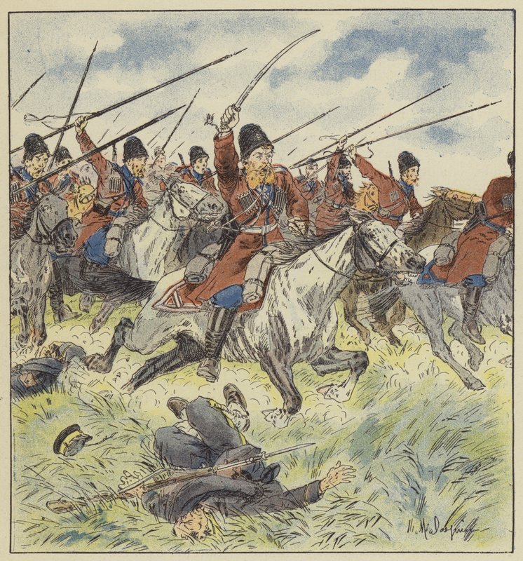 Kosakenangriff von L. Malespine