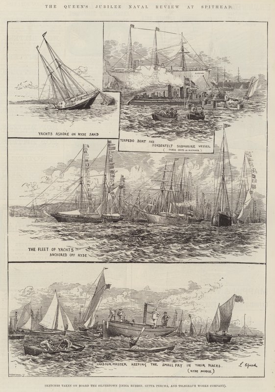 Die Jubiläums-Marineparade der Königin in Spithead von Lancelot Speed