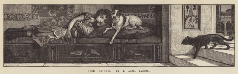 Gute Freunde von Lawrence Alma Tadema