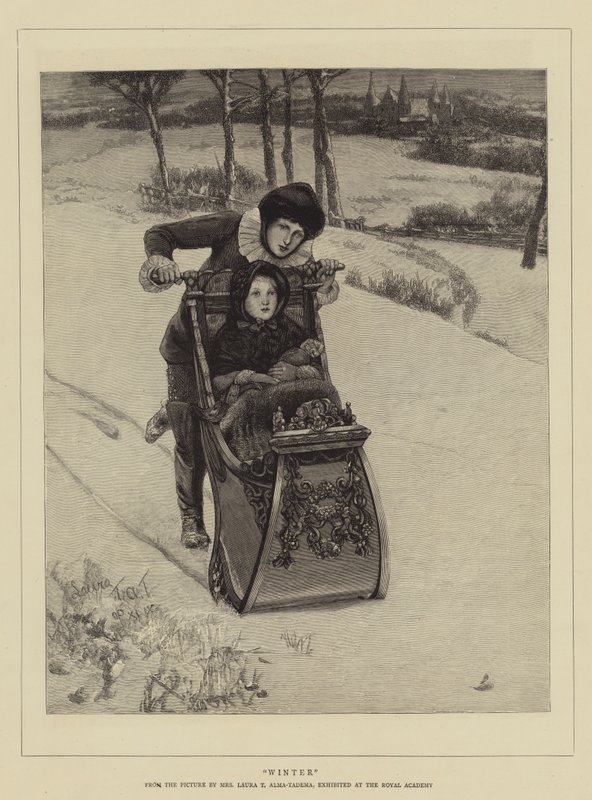 Winter von Lawrence Alma Tadema