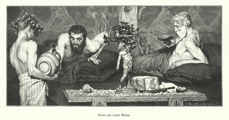 Griechischer Wein von Lawrence (after) Alma Tadema